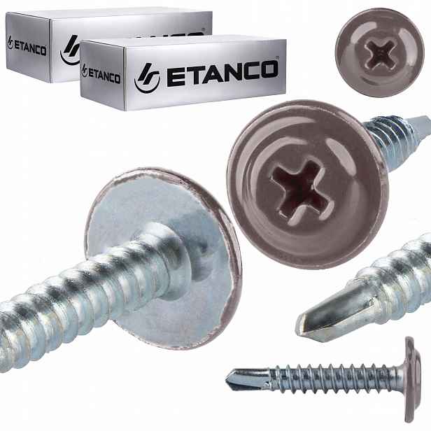 Samovrtné podložky 4,2 x 25 mm Ral 9007 500 ks Etanco Gm-b