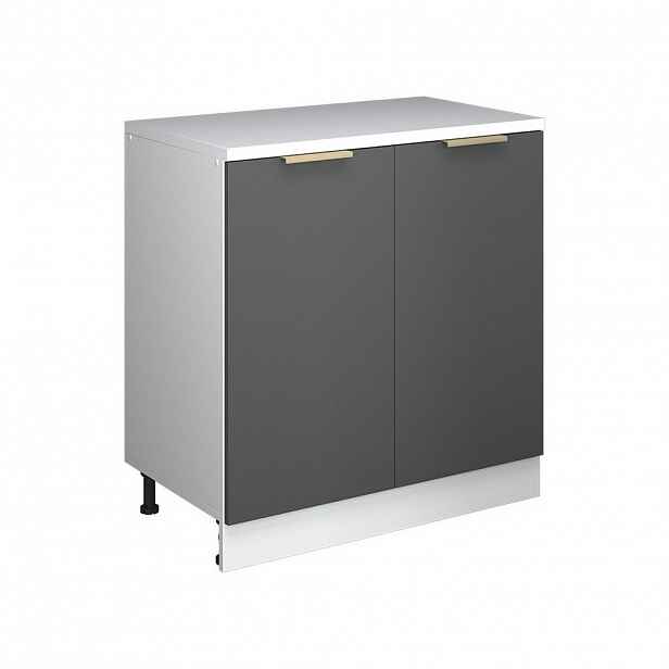 Vicco ROZŠIŘUJÍCÍ SKŘÍŇKA Rion, Antracitově zlatý/Bílá, 80 x 46 cm bez šikminy se 2 dveřmi