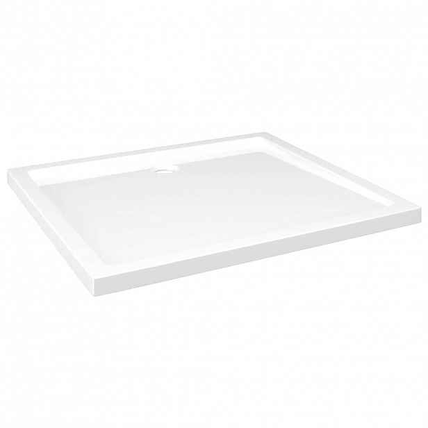 vidaXL Obdélníková sprchová vanička ABS bílá 80 x 90 cm