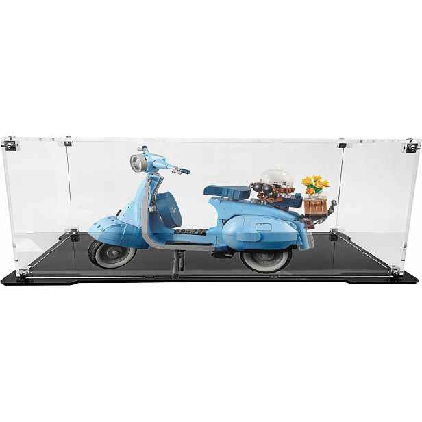 Vitrína s černou základnou pro sadu Lego 10298 Creator Expert Vespa 125
