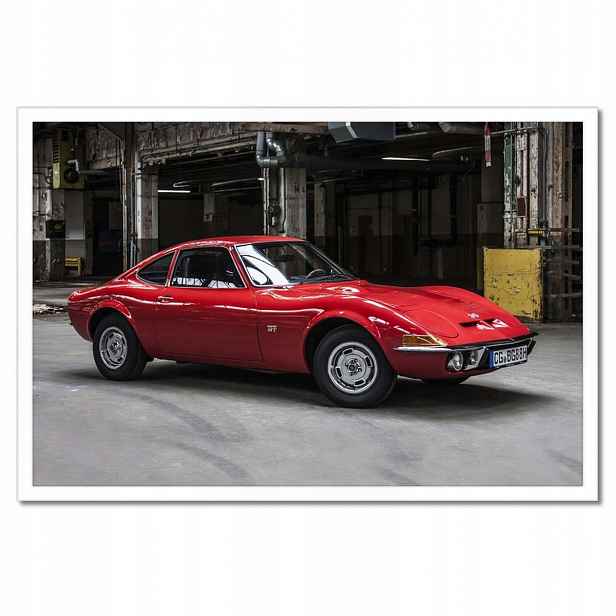 Plakáty v rámu 60x40 Červená klasika Opel Gt