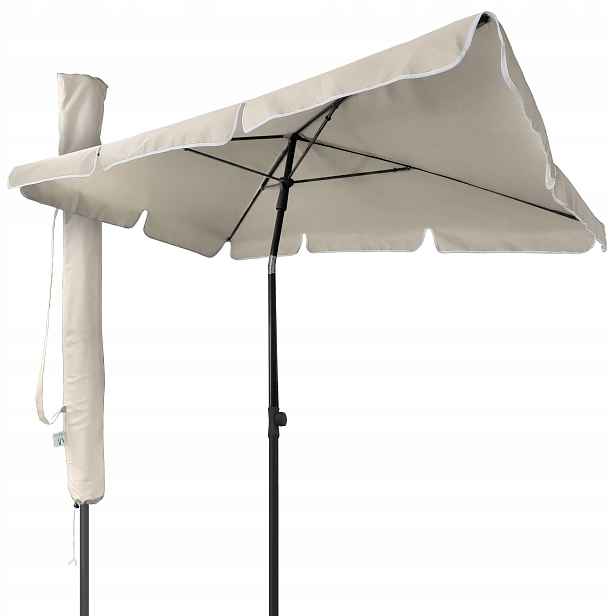 Klasický deštník Vounot 200x235 cm béžový, odolný, velký model
