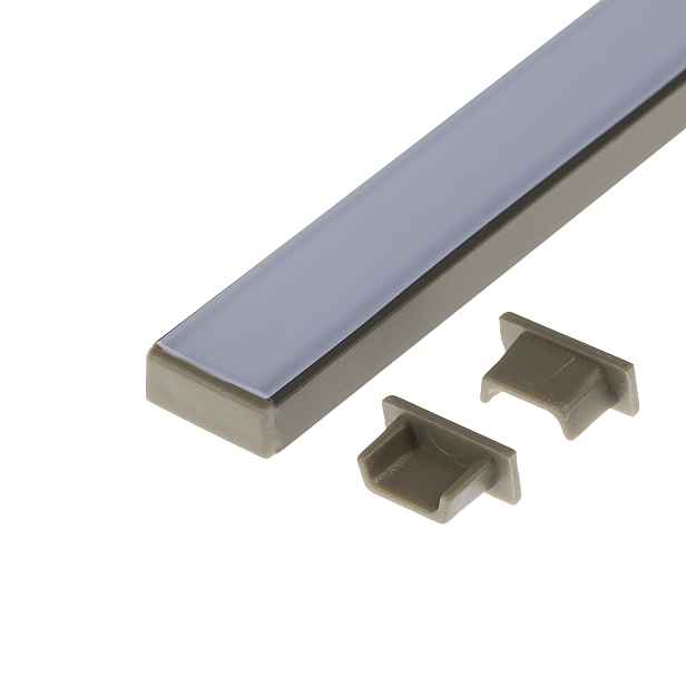 Koncovka profilu Mikro 2 bronzová