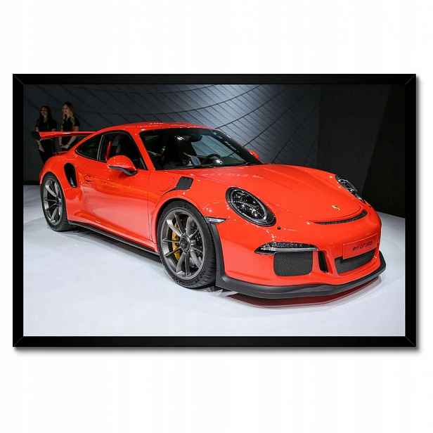 Plakáty v rámu 60x40 Červené Porsche 911 GT3 Rs