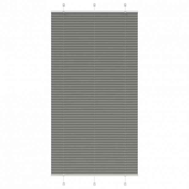 vidaXL Plisovaná roleta antracitová 105x200 cm Šířka látky 104,4 cm