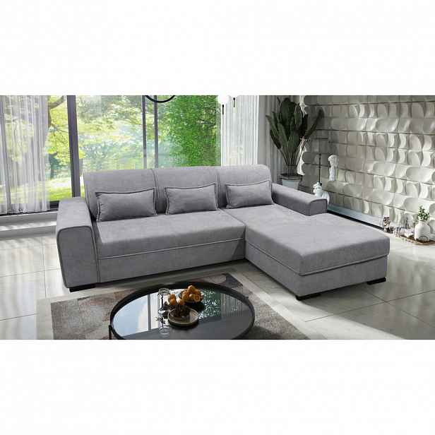 MID.YOU ROHOVÁ SEDAČKA, textil, šedá
