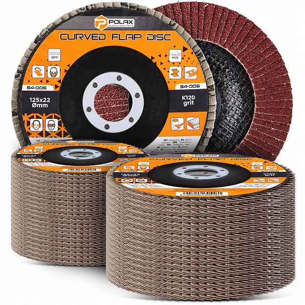 50 x Brusný Listový Kotouč 125 mm P120 Lamelová lamela Brusný kotouč 2T-P