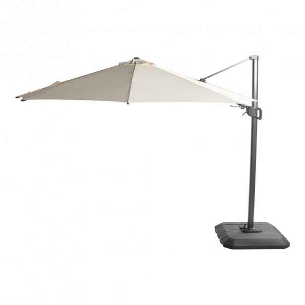 Béžový slunečník Hartman Deluxe, ø 350 cm