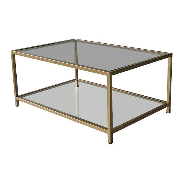 Konferenční stolek ve zlaté barvě 60x90 cm Astro – Neostill