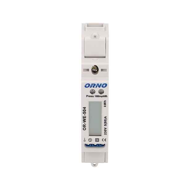 1-fázový indikátor elektrické energie.80A, port RS-485