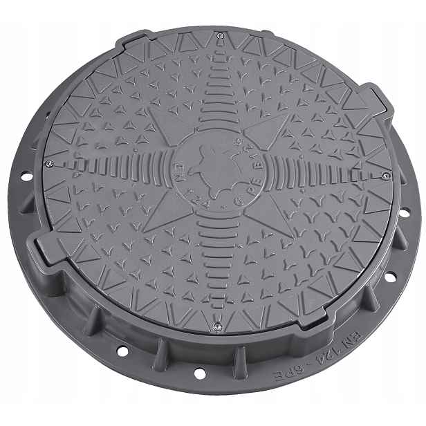 Kryt poklopu pro septik BabylonPlast Ø600/800 třída B125 (12,5 Tony) Šedá