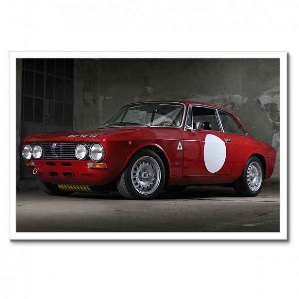Plakáty v rámu 60x40 Červená Alfa Romeo