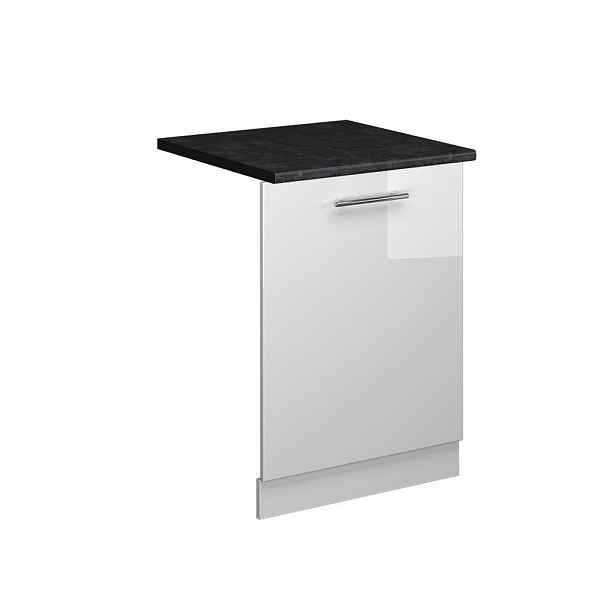 Vicco ČELNÍ PANEL MYČKY Fame-Line Bílá vysoký lesk 60 cm , PD Antracit