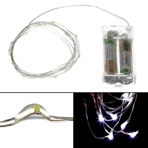 Autronic Řetěz s LED světýlky s časovačem LED2025 WT