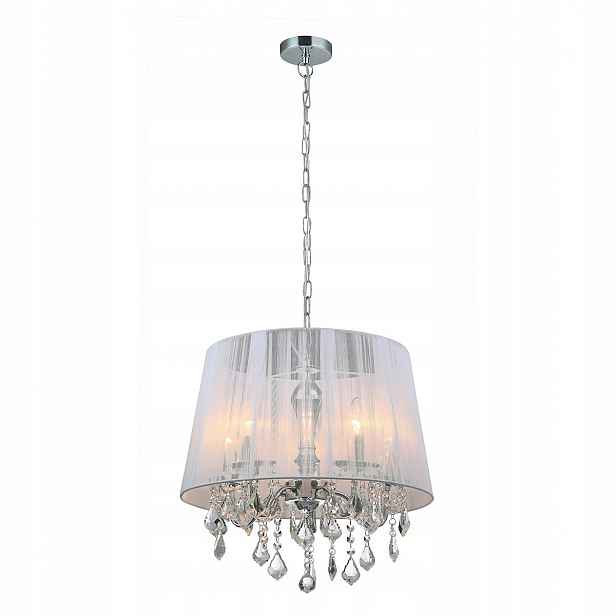 Cornelia Závěsná lampa Bílá Klasická Kulatá 5xE14 40W IP20