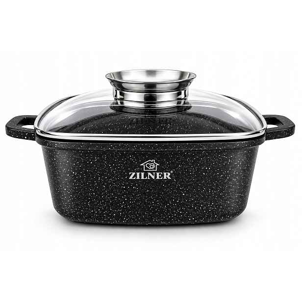 Hrnec Zapékací Mísa Mramorová Poklice 4,4L 24CM Zilner Premium