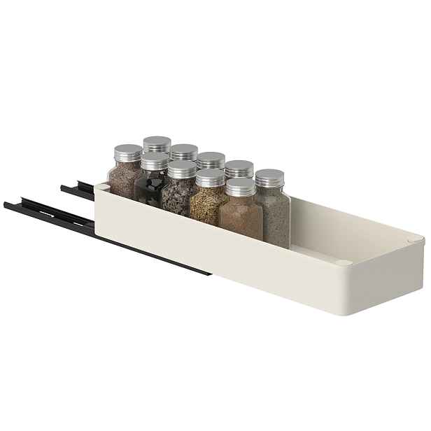 JJA Výsuvný organizér do skříňky s výsuvy, béžová AXIS 13 x 38 x 6 cm (S)