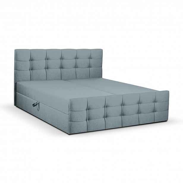 Postel CAMILA LUX 160x200 cm Modrá