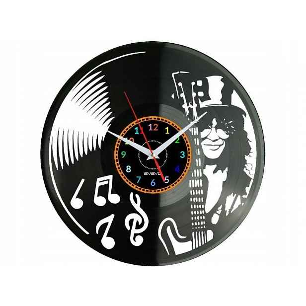 Slash Dárek Originální dekorace do domu Hodiny z vinylové desky