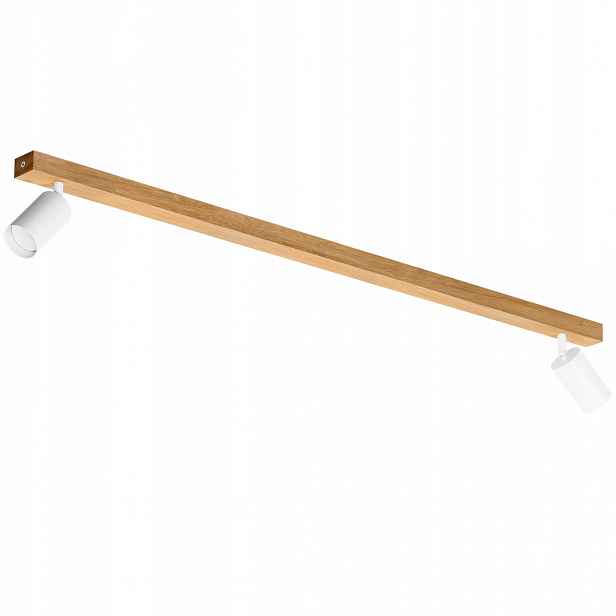 Spot Led stropní svítidlo Dubová 90 cm Modern Bílá GU10 Pohyblivá Nástěnný