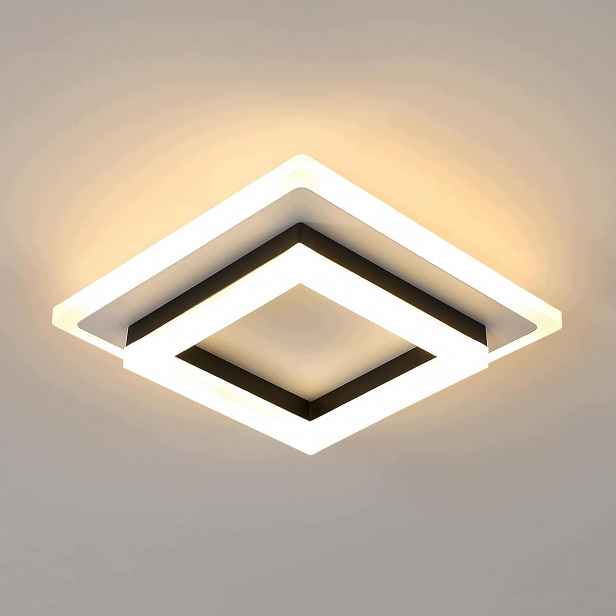 Stropní Led svítidlo čtvercové 6500K 24W moderní do ložnice 20cm