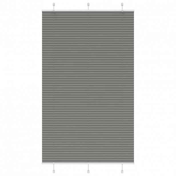 vidaXL Plisovaná roleta antracitová 115x200 cm Šířka látky 114,4 cm