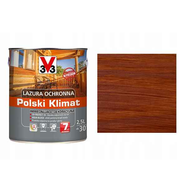 Lazura V33 Polský Klima 7 let Mahagon 2,5L