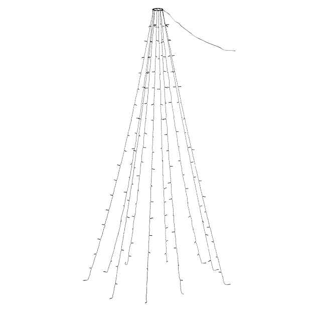 Livarno® Světelný LED řetěz, 120 LED / 180 LED (180x Led, teplá bílá)