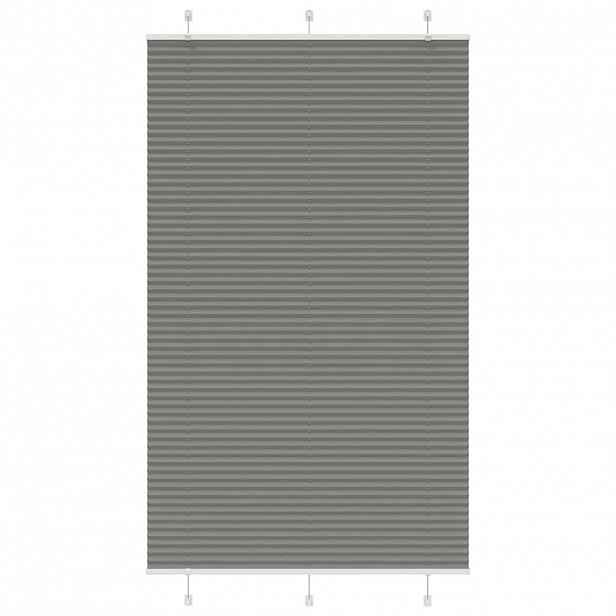 vidaXL Plisovaná roleta antracitová 120x200 cm Šířka látky 119,4 cm