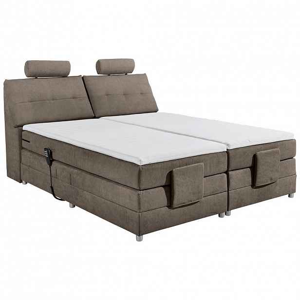 MID.YOU POSTEL BOXSPRING, 180/200 cm, hnědá
