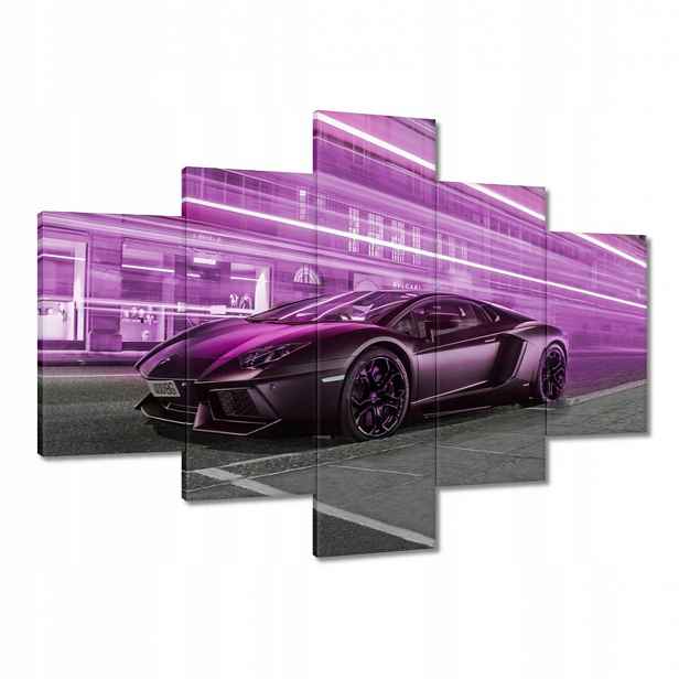 Obrazy 100x70 Fialové sportovní auto