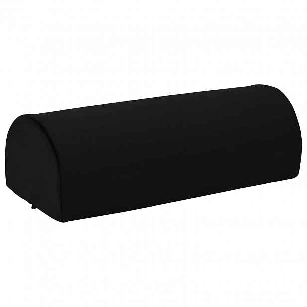 vidaXL Polštář na nohy 42 x 18 x 13 cm Pevný PU pěna Černá