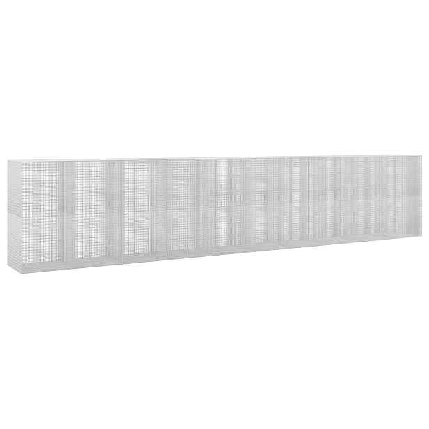 vidaXL Gabion s drátem 3,5 mm a sítem 5x2,5 cm 1000x100x200 cm