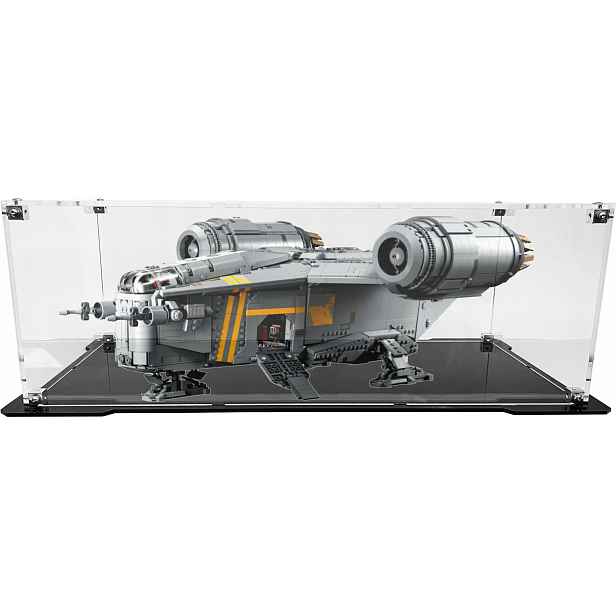 Vitrína s černou základnou pro stavebnici Lego 75331 Star Wars Pilový kotouč