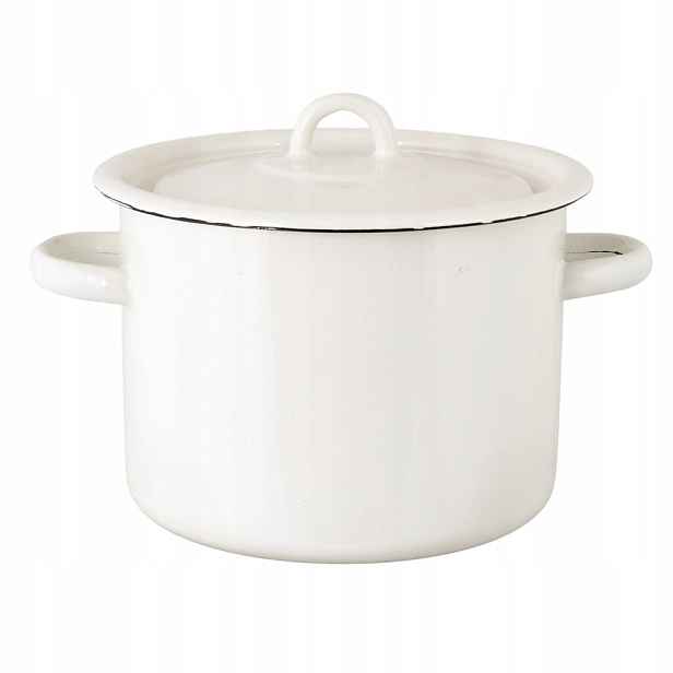 Hrnec Emil smaltovaný bílý 3.5L
