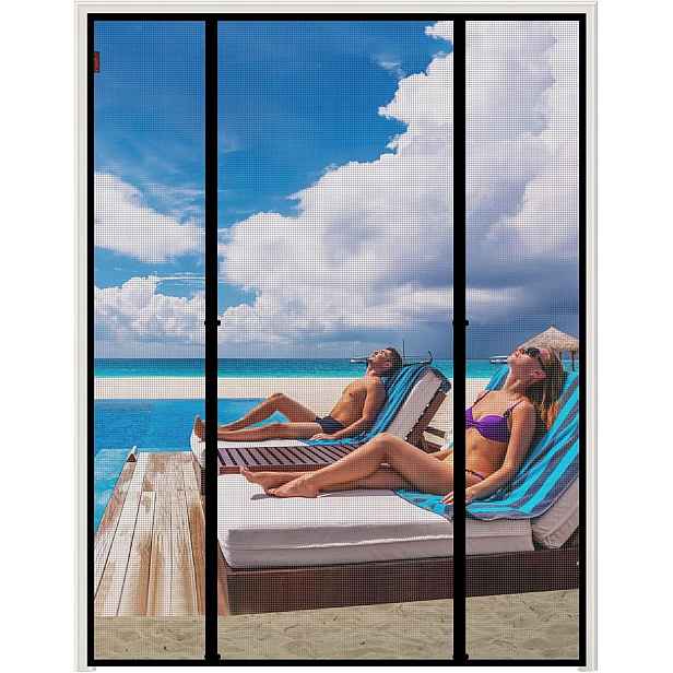 Moskytiéra Černá na balkonové dveře 200x232 cm, síťka proti hmyzu
