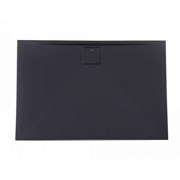 Sprchová vanička obdélníková SAT Vision 100x80 cm litý mramor černá SATSVVI10080C