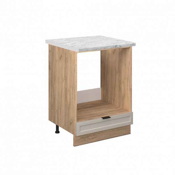 Vicco SKŘÍŇKA NA VESTAVĚNOU TROUBU Fame-Line GreyBeige 60 cm , PD Mramor