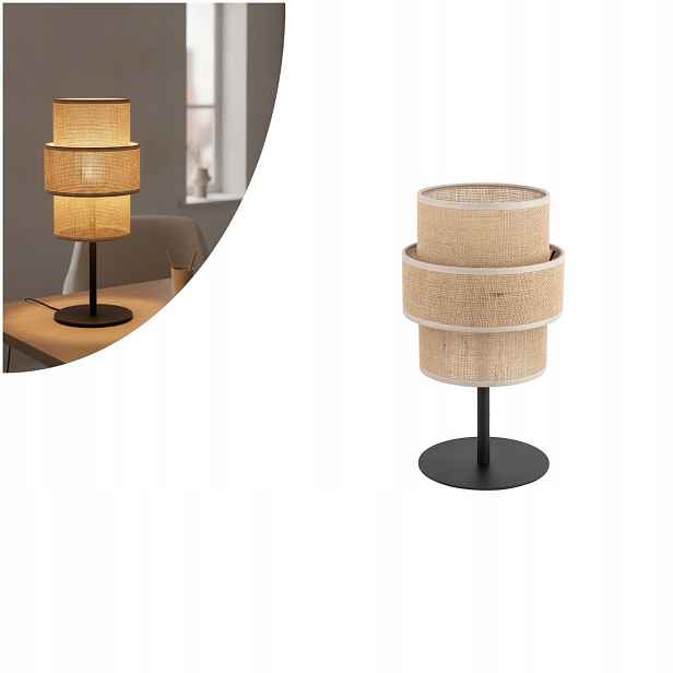 Béžová stolní lampa Calisto klasická noční do ložnice Tk Lighting