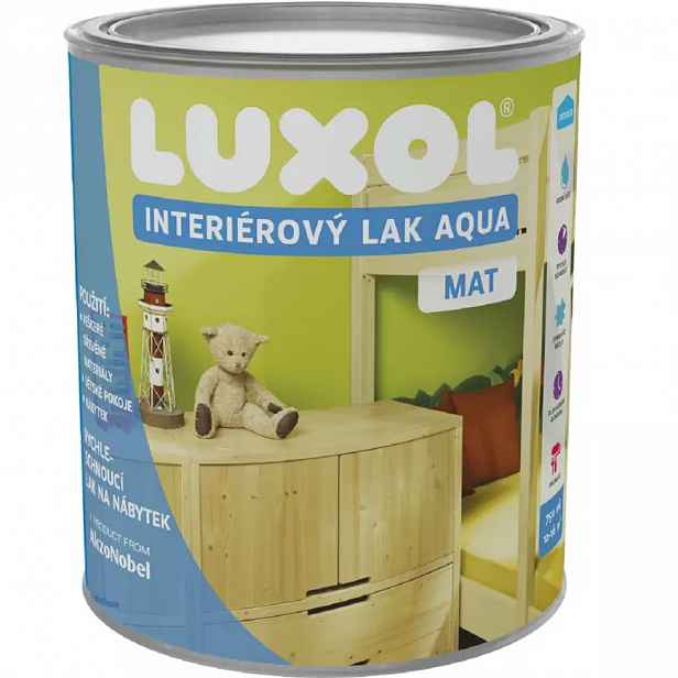 Luxol interiérový lak aqua mat 0,75l