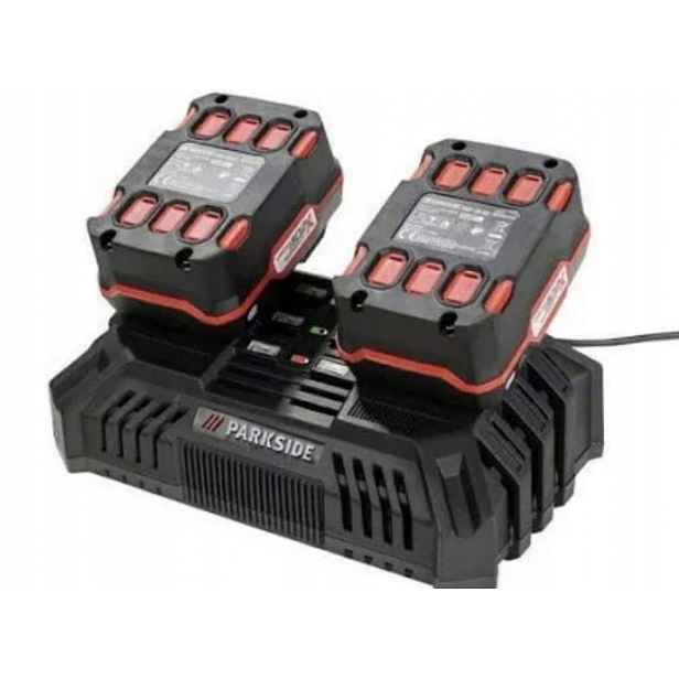 Parkside 2 X Akumulátor 4Ah Dvojitá nabíječka 20V, 2 x 4,5A 220 W