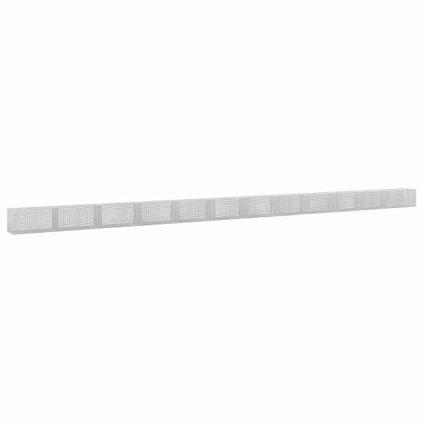 vidaXL Gabion s drátem 3,5 mm a sítem 5x2,5 cm 1200x50x50 cm