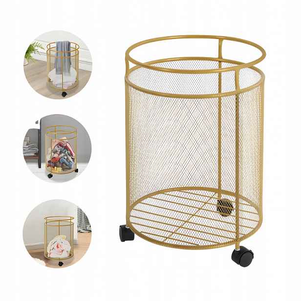Hamper na praní Kovový organizér TSG-629 Hamper Koš na prádlo 40x36 cm