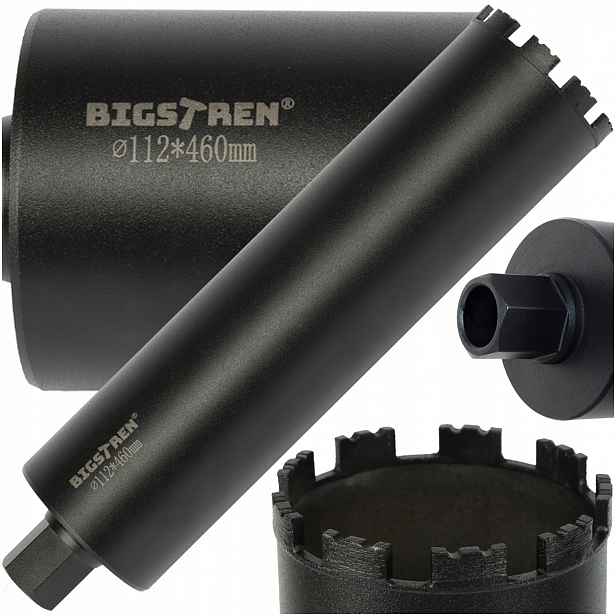 Vrták 112 x 460 mm Bigstren Korunkový Vrták 1.1/4 Unc Betonu