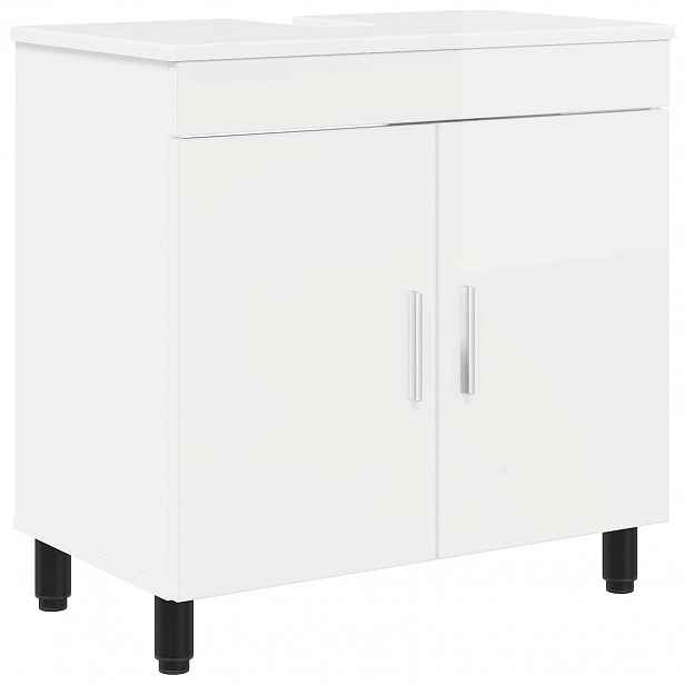 vidaXL Umývadlo do koupelny Bílá s vysokým leskem 60 x 35 x 60 cm