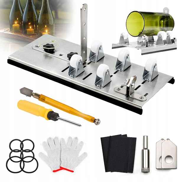 Nerezová Ocel Stroj Na Řezání Skleněných Lahví L-shaped Glass Cutter