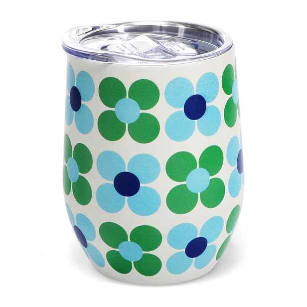 Cestovní hrnek 350 ml Blue and green Daisy – Rex London