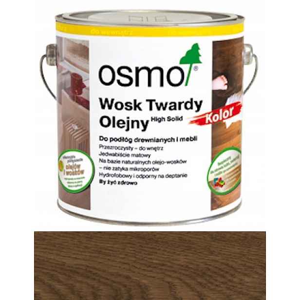 Osmo Tvrdý Vosk Olejový 2.5L černý 3075