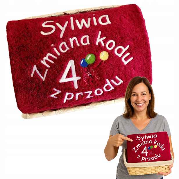 Dárek k 40. narozeninám pro muže a ženu, muže, muže, ručník s výšivkou, jméno