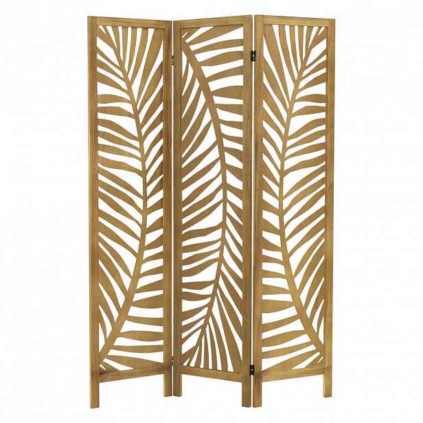 ML-DESIGN PARAVENT 3dílný Fukuoka 170x121 cm přírodní ze dřeva